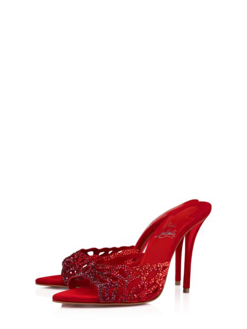 Christian Louboutin Christian Louboutin Lasera Ombré Crystal Embellished Slide Sandal in Fever/Mix Degrade at Nordstrom