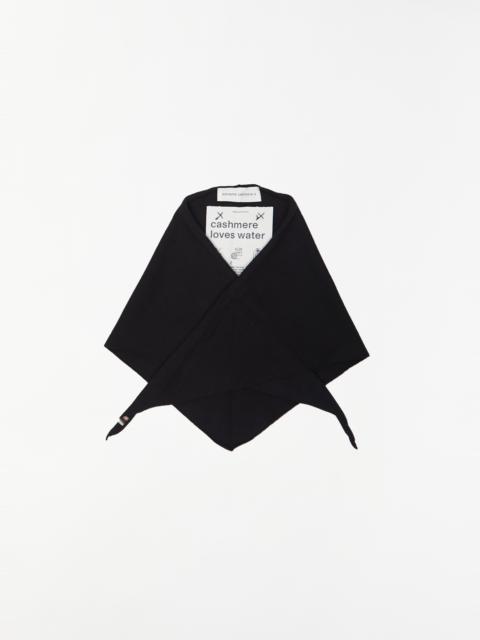 extreme cashmere n°35 Bandana Stretch Cashmere Scarf — Raven
