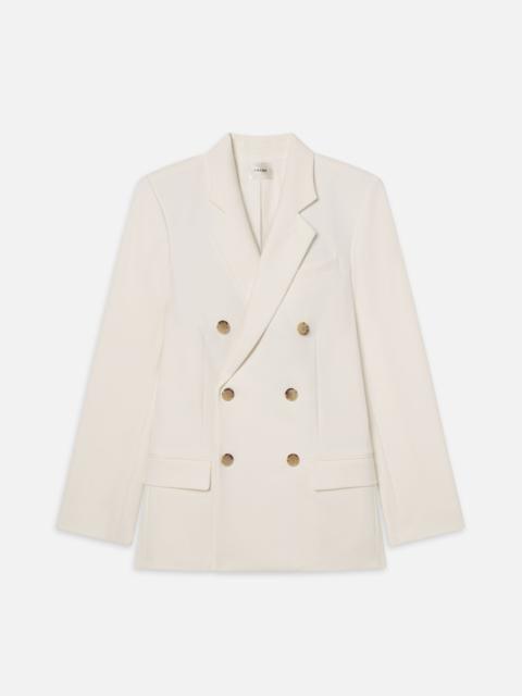 FRAME The Relaxed Everyday Blazer in Ecru