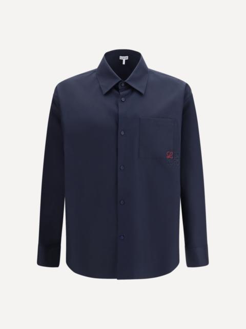 Loewe Cotton Shirt with an embroidered Anagram logo