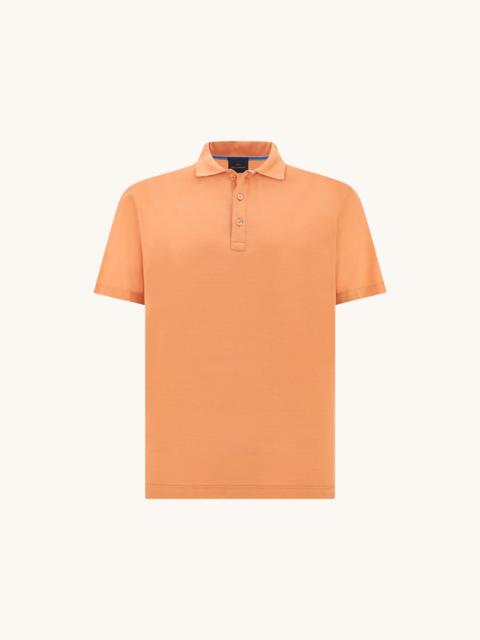 Paul & Shark POLO SHIRT IN COTTON JERSEY WITH LINEN DETAILS