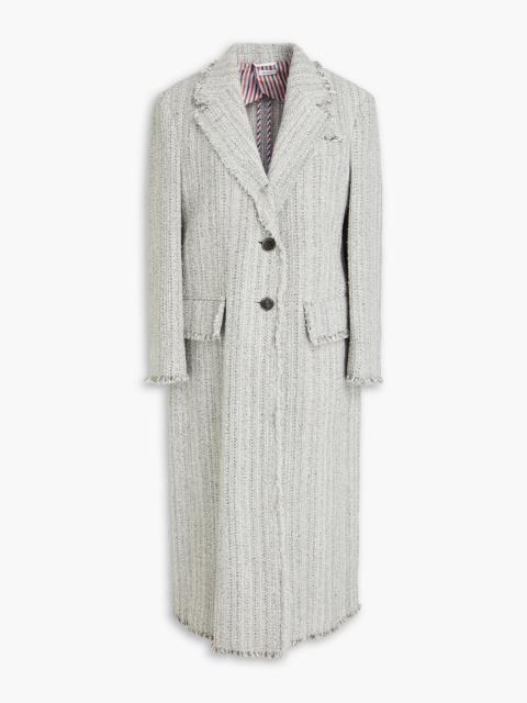 Thom Browne Fringed tweed coat