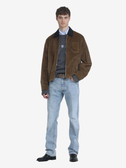 N°21 CORDUROY JACKET WITH CONTRAST COLLAR