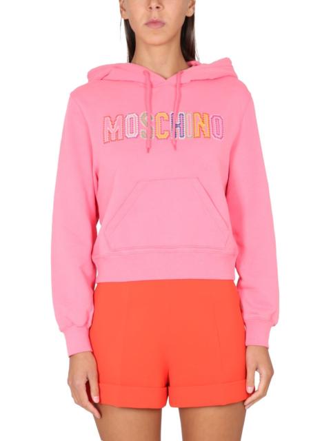 Moschino Moschino Women Logo Crochet Sweatshirt