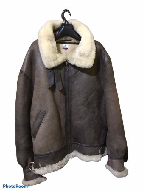 Sheepskin Coat - Final Drop !! Vintage Orchard Motorcyle B3 Sheepskin Jacket
