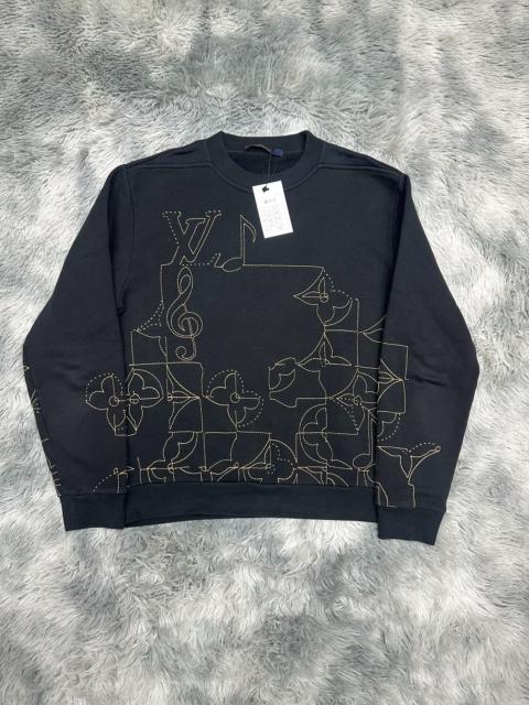 Louis Vuitton Louis Vuitton Music Line Black Sweater