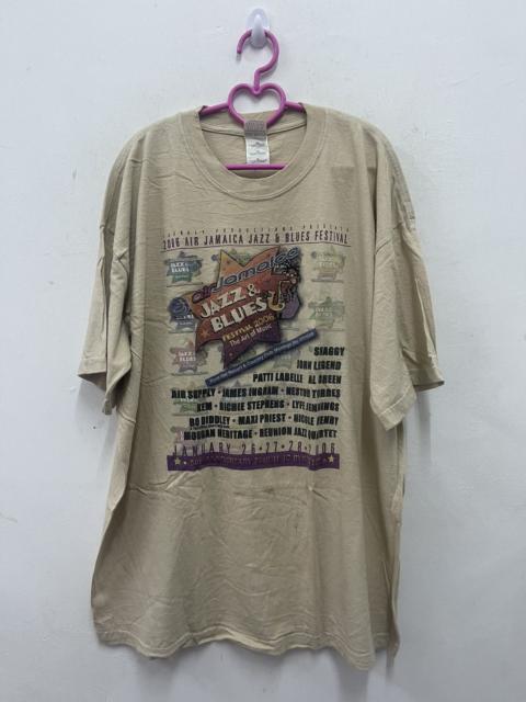 Other Designers Band Tees - Rare Vintage AIR JAMAICA JAZZ & BLUES FESTIVAL 2006 Promo