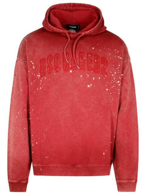 Dsquared2 Red Cotton Sweatshirt Man