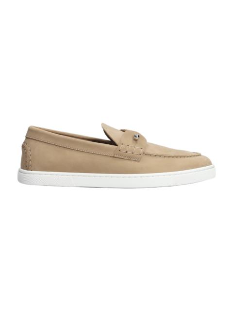 Chambeliboat Loafers In Beige Leather