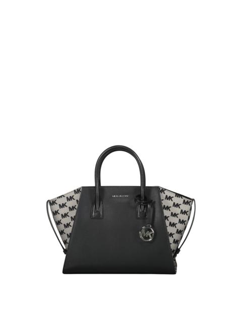 Other Designers Michael Kors Leather And Fabric Bag