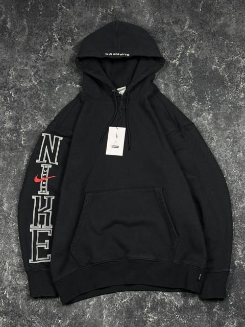 Supreme NWT SS24 Nike X Supreme Big Logo Hoodie Sweatshirt Black