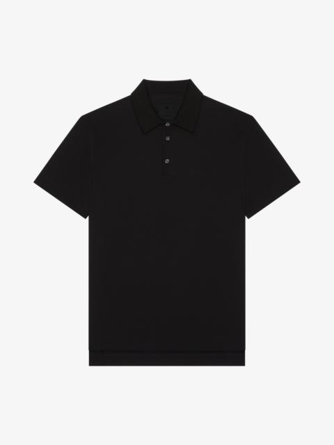 POLO IN COTTON WITH GIVENCHY EMBROIDERY