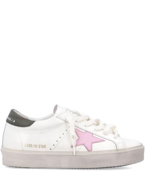 Golden Goose Golden Goose Women Hi Star Leather Sneakers