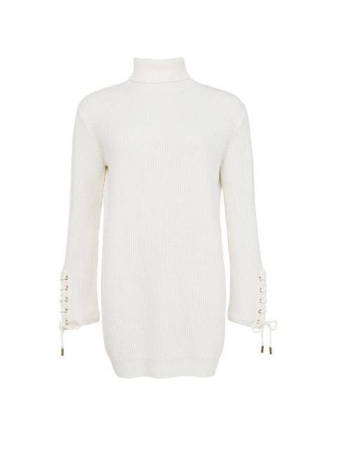 Max Mara MAX MARA Ghinea White Knit Wool Mini Dress New & Authentic (