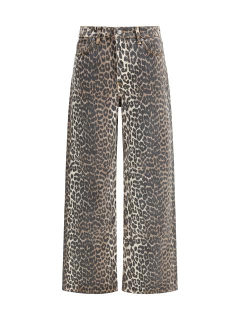 GANNI Ganni Women Animal Print Jeans