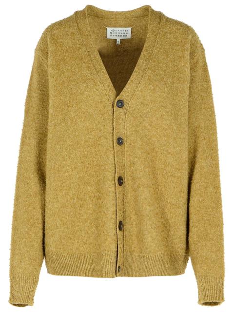 Maison Margiela Maison Margiela 'Pilling' Green Wool Blend Cardigan Women