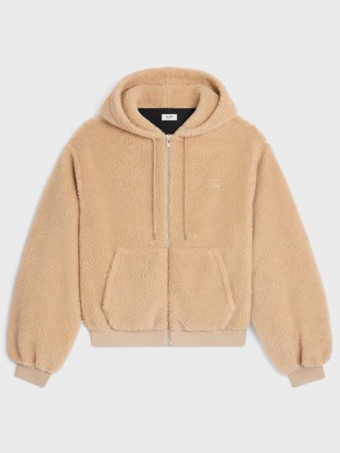 CELINE hooded jacket IN polar fleece