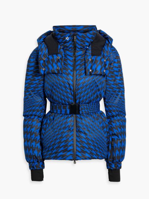 PERFECT MOMENT Candice quilted printed hooded down ski jacket