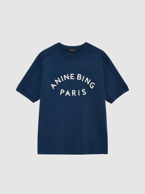 ANINE BING Jaylin Tee Paris - Washed Navy