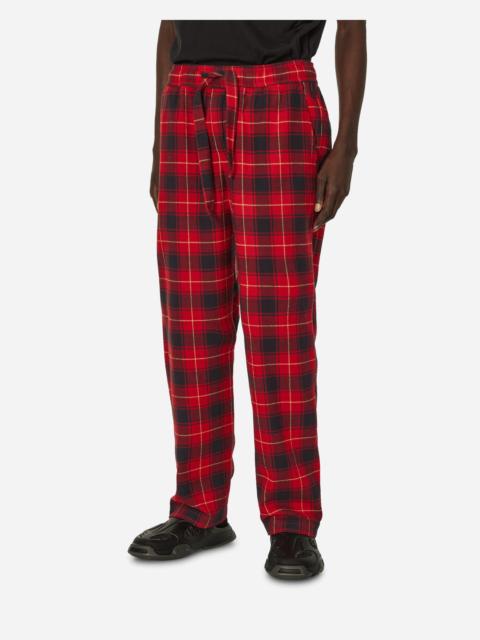 TEKLA Flannel Plaid Pijamas Pants Red