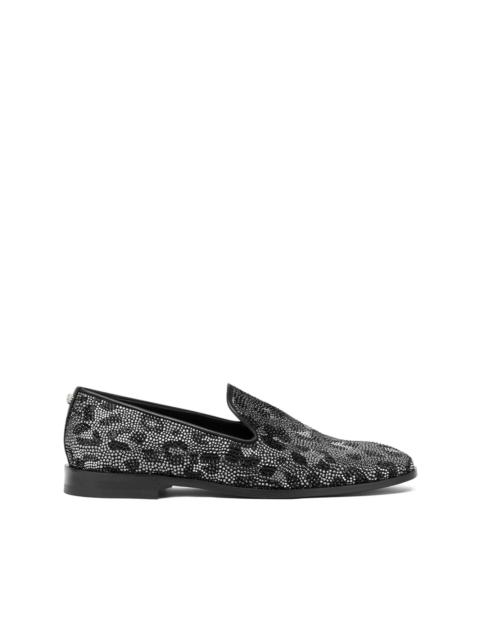 leopard-print loafers