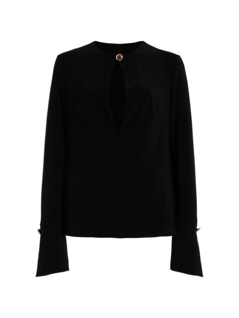 BRANDON MAXWELL The Marla Jersey Tunic Top black