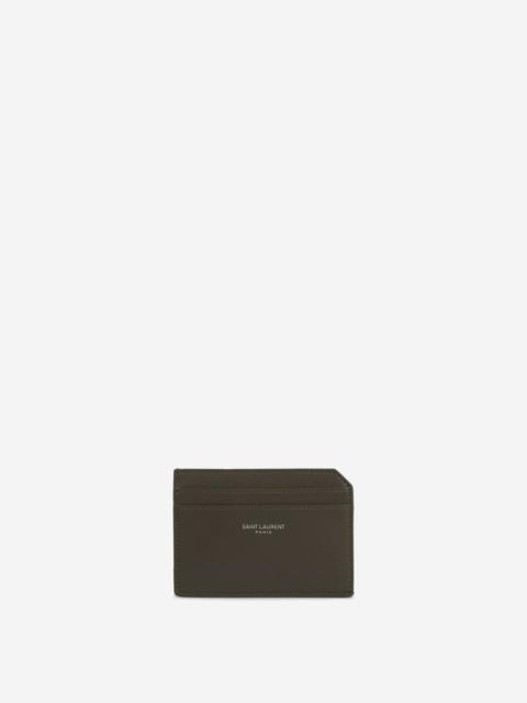 Saint Laurent Leather Logo Card Holder