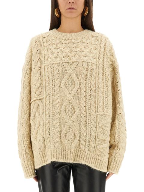 Isabel Marant Étoile DEOTTILLE SWEATER WITH WOVEN TEXTURE