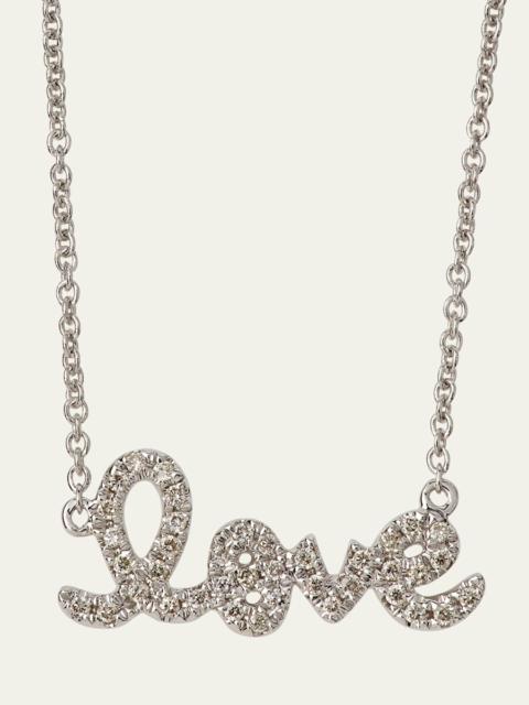 SYDNEY EVAN Gold Diamond Love Necklace, Small