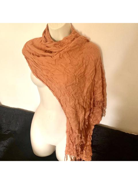 Other Designers Unique Vintage Women's Orange Scarf-wraps