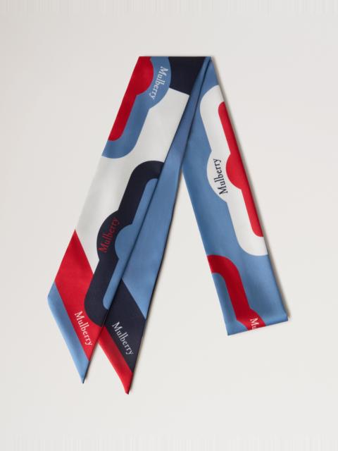 Mulberry Skinny Scarf - Colour Block
Brighton Blue & Night Sky Recycled Polyester