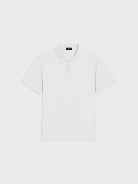 Theory Bron Polo Shirt in Cosmos Slub Cotton