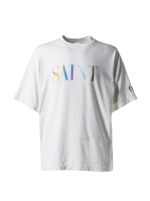 SAINT M×××××× SS TEE/RAINBOW SAINT / WHT