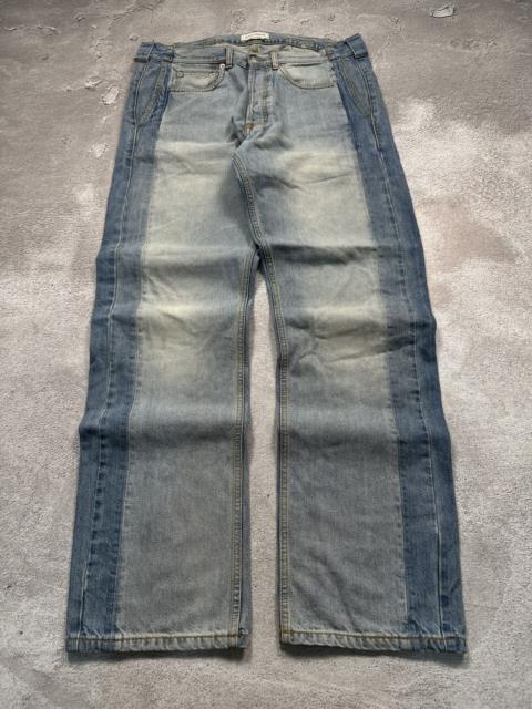 Alexander McQueen Alexander McQueen Patches Worker Buckle Back Denim Jeans