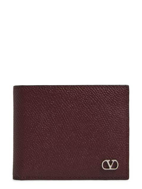 Valentino Valentino Garavani VLOGO Signature Bifold Leather Wallet in Red at Nordstrom