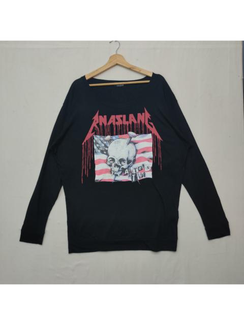 Other Designers Vintage - Vintge RNA SLANG Push Head Art Work Like METALLICA Shirt