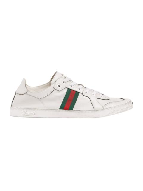 GUCCI GUCCI Stretch $980 Men's White Sneakers New & Authentic (Men
