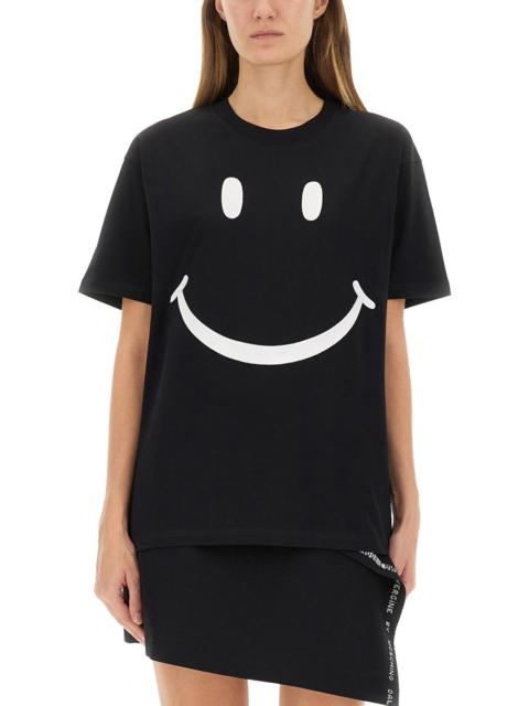 Moschino T-SHIRT "SMILEY" IN COTONE
