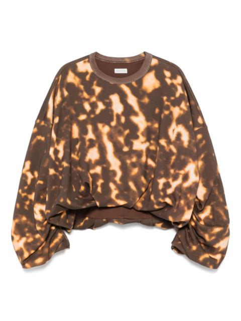 Dries Van Noten Women Hannet Printed Cotton Sweatshirt