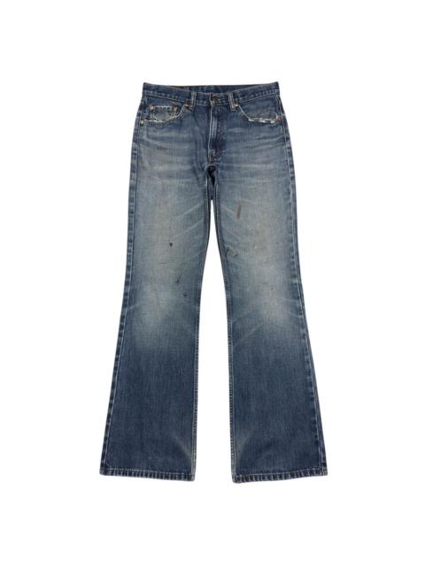 Levi's Vintage Levis 517 Distressed Denim Flare Jeans Hedi Slimane