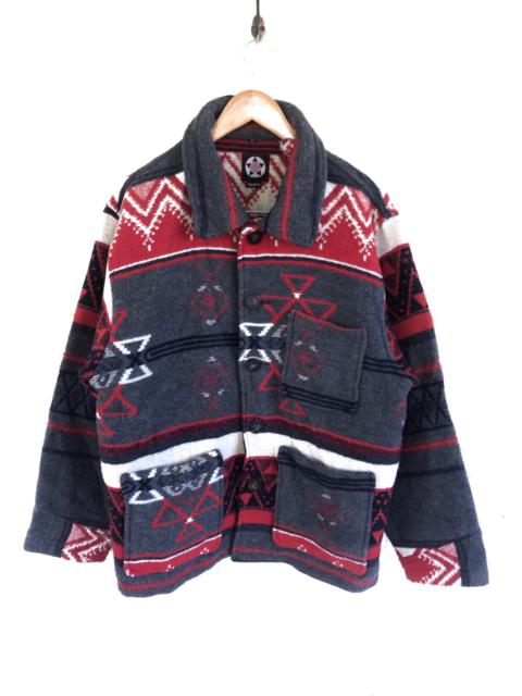 Other Designers Japanese Brand - Burden Navajo Multicolor Wool Jacket