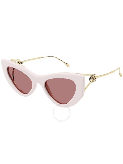 GUCCI Gucci Red Cat Eye Ladies Sunglasses GG1565S 003 52