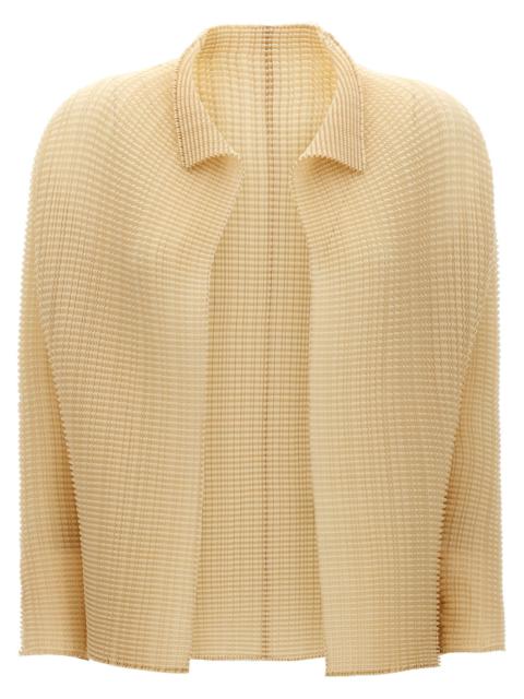 Issey Miyake Women 'Wooly Pleats-56' Cardigan