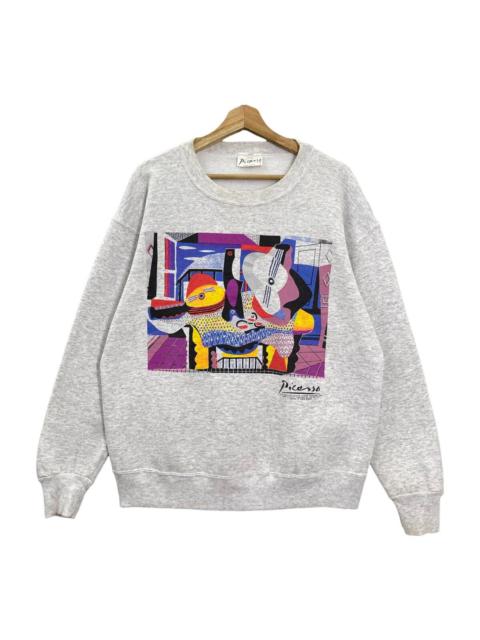 Other Designers Art Comes First - Vintage 90s Picasso Big Logo Crewneck Sweatshirt Size L