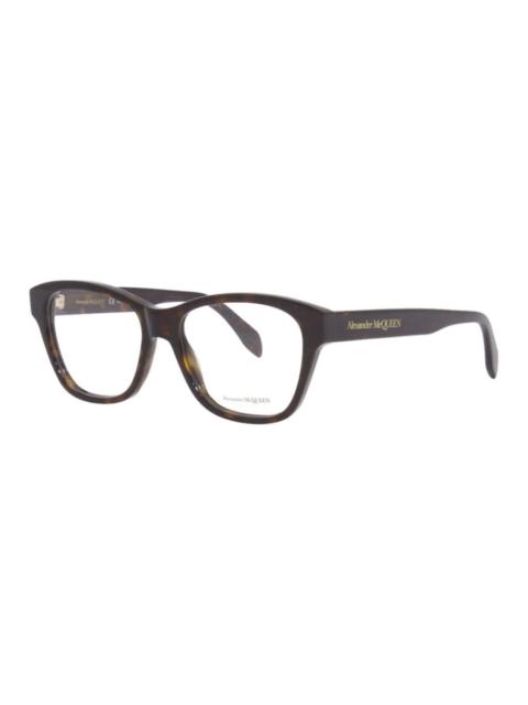 Alexander McQueen Alexander McQueen Men's Black Square Eyeglass Frames AM0306O 002