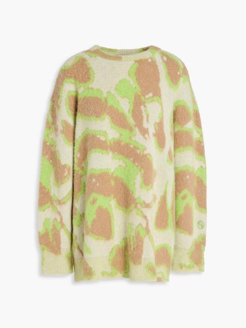 Stella McCartney Jacquard-knit alpaca and wool-blend sweater