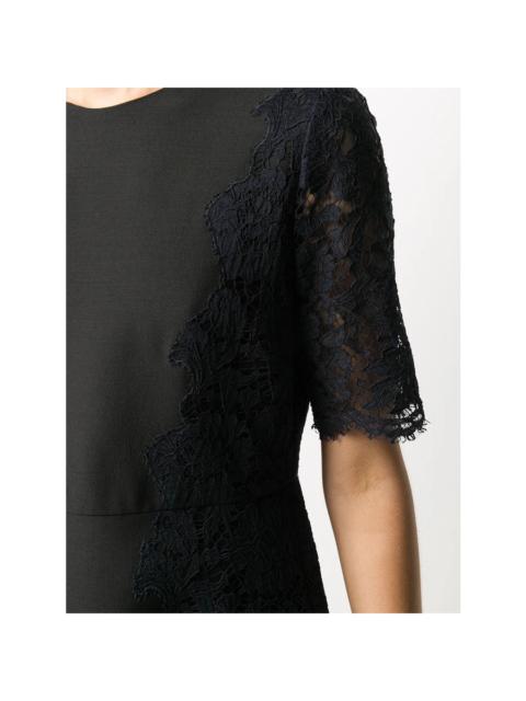 Valentino Valentino Garavani Lace Sleeve Dress