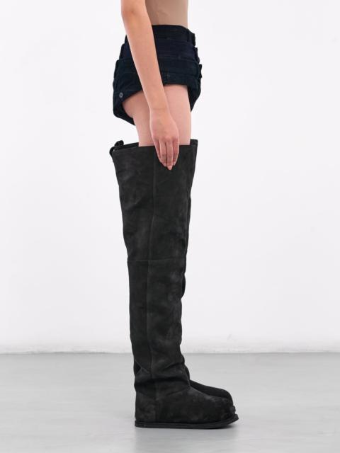 Amina Muaddi Heidi Thigh High Boots