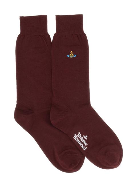 Vivienne Westwood Women Socks With Orb Embroidery