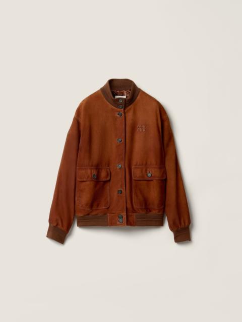 Miu Miu Waxed suede jacket